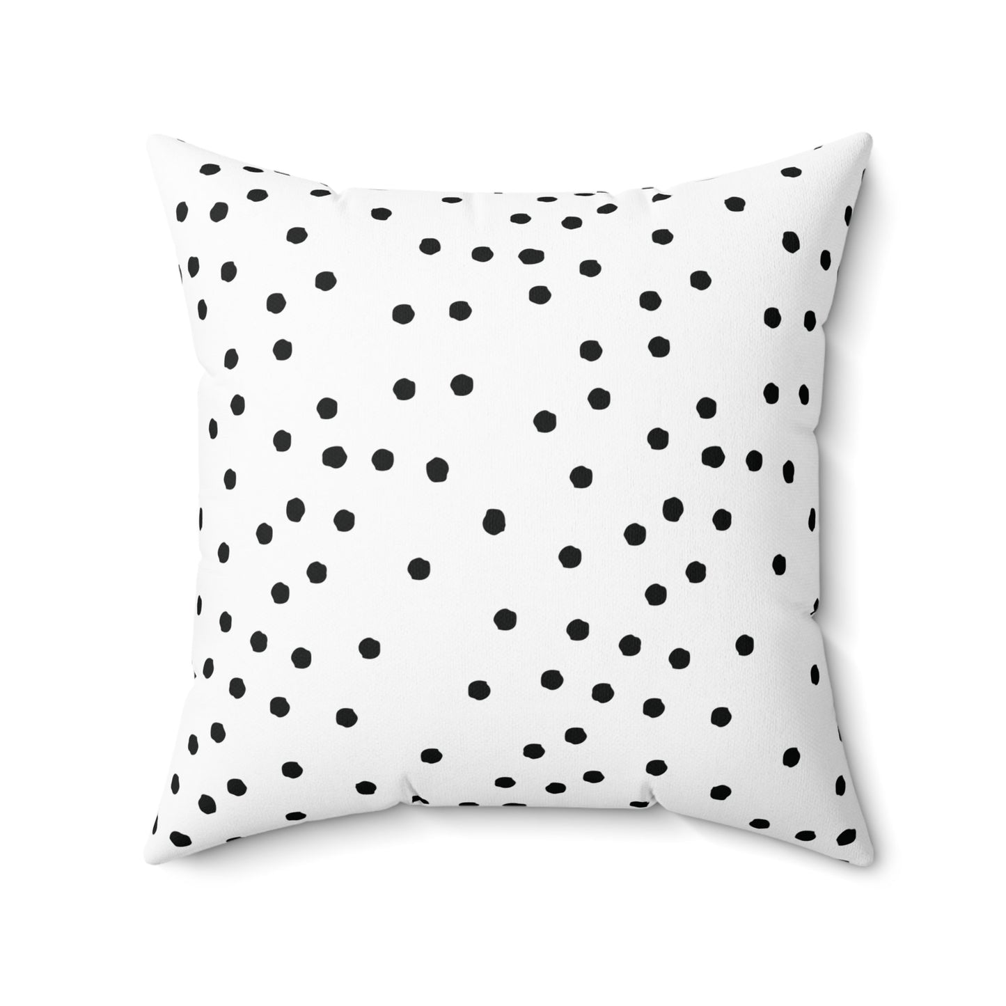 Black and White Polka Dots Throw Pillow