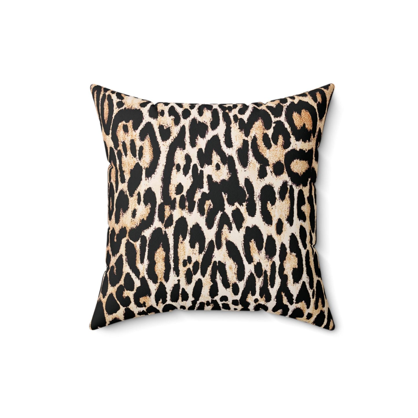 Leopard Cheetah Light Sky Blue Couch Cushion