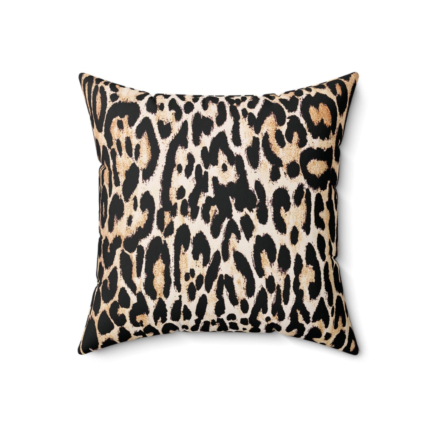 Leopard Cheetah Light Sky Blue Couch Cushion