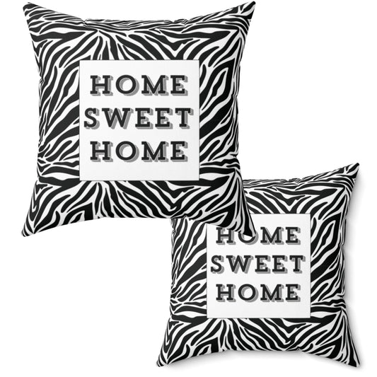 Home Sweet Home Pillow Black