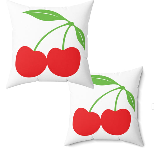 Cherry Red Pillow