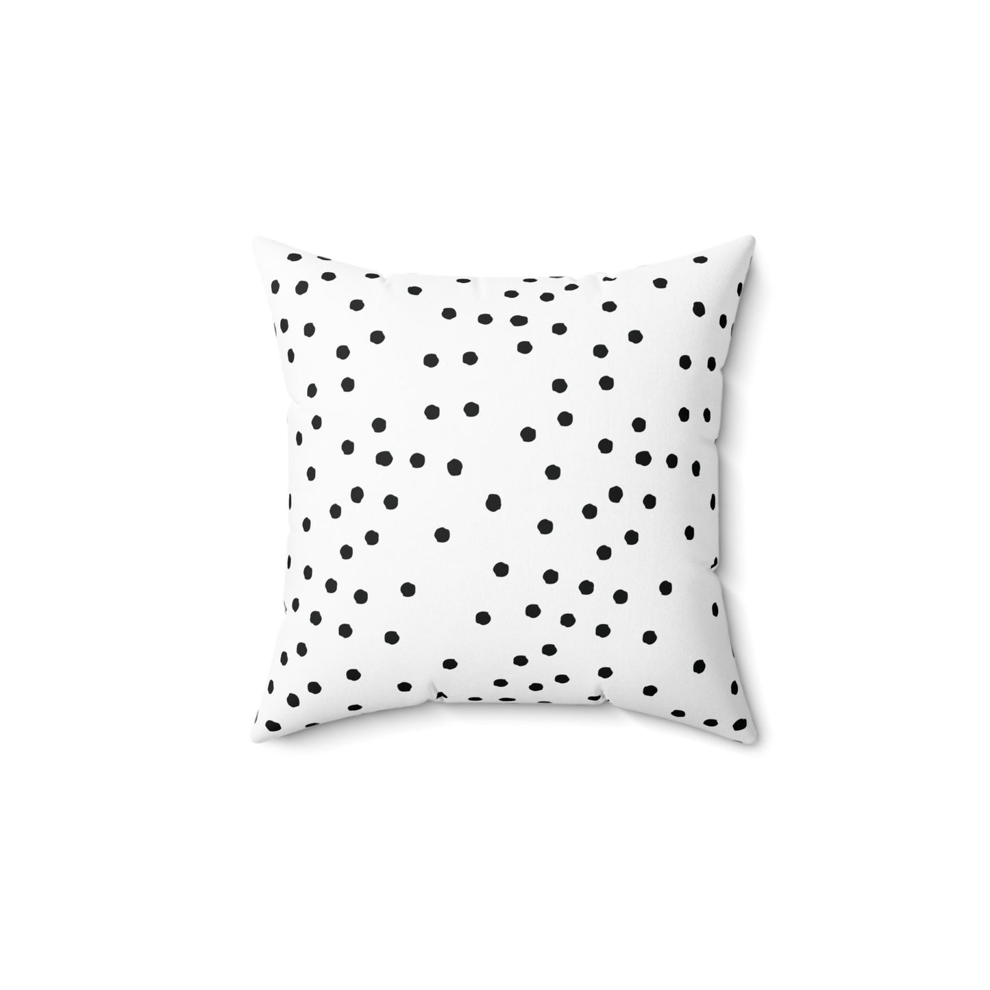 Black and White Polka Dots Throw Pillow