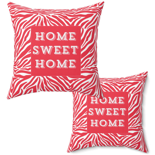 Home Sweet Home Red Pillow