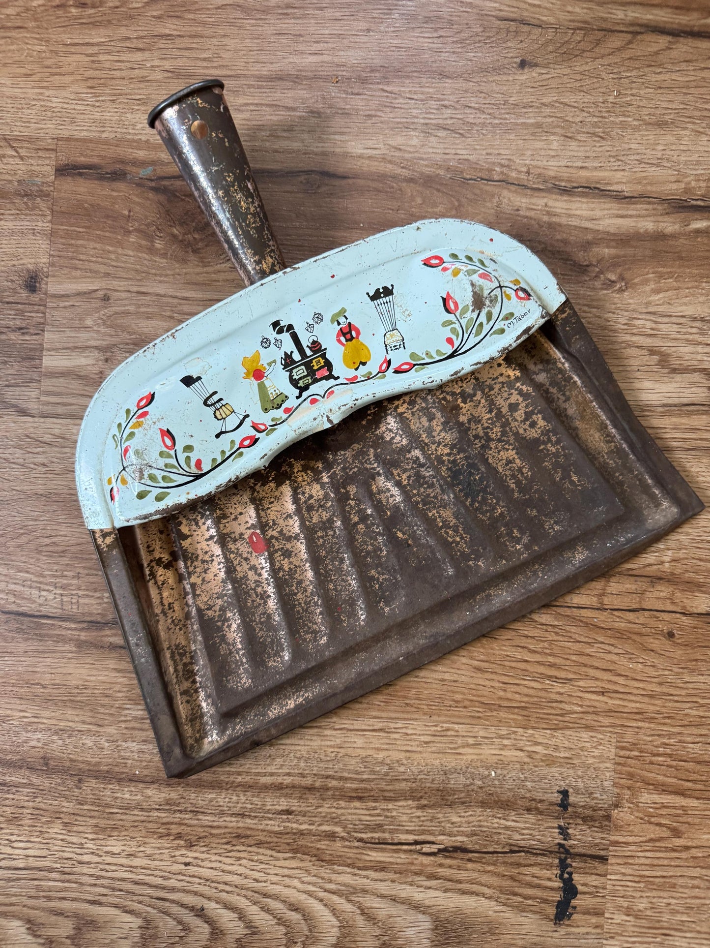 Vintage, 1950s, J.V. Reed Louisville, Metal Dustpan, Copper, , Kitsch Kitchen, Vintage Kitchen, Cottage Core, Rustic Dust Pan