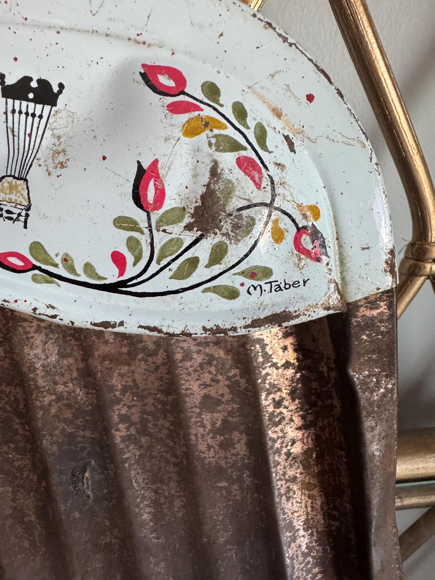 Vintage, 1950s, J.V. Reed Louisville, Metal Dustpan, Copper, , Kitsch Kitchen, Vintage Kitchen, Cottage Core, Rustic Dust Pan